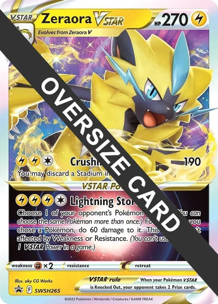 Zeraora VSTAR, Jumbo cards SWSH265