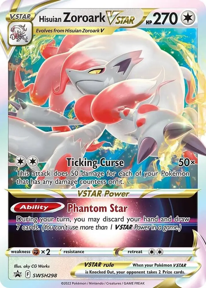 Hisuian Zoroark VSTAR, SWSH Black Star Promos SWSH298/307
