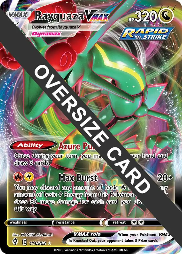 Rayquaza VMAX, Jumbo cards 111/203
