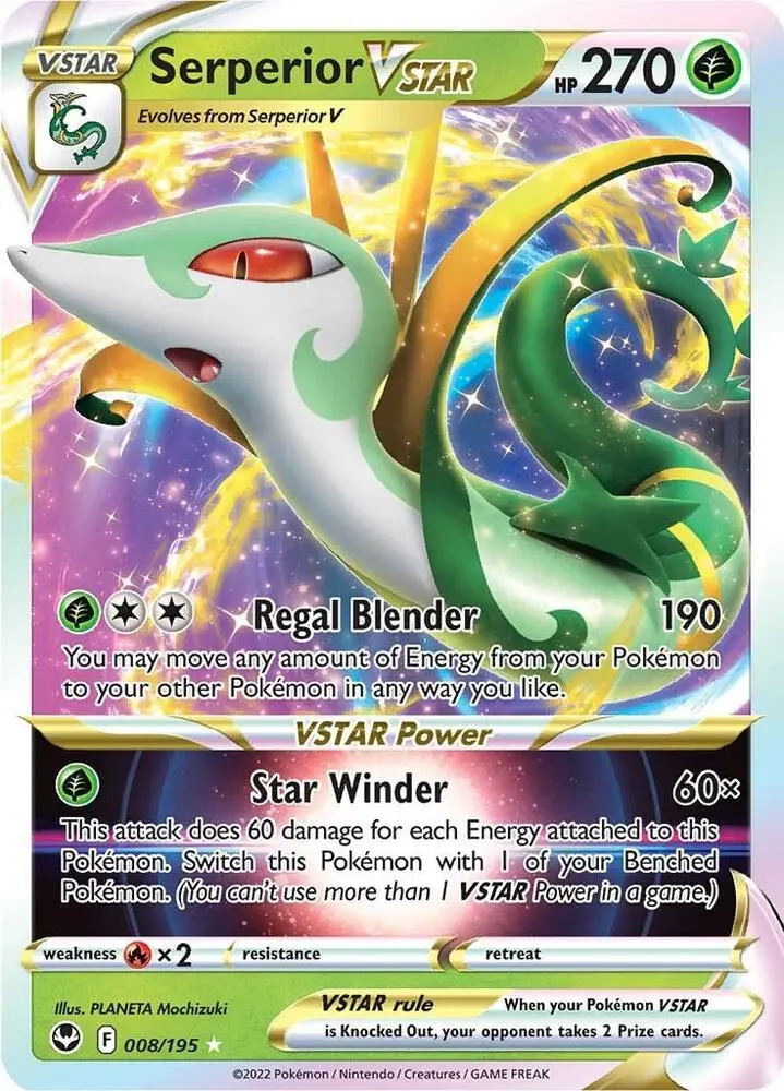 Serperior VSTAR, Silver Tempest 008/195