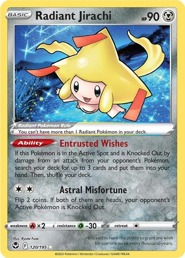 Radiant Jirachi, Silver Tempest 120/195