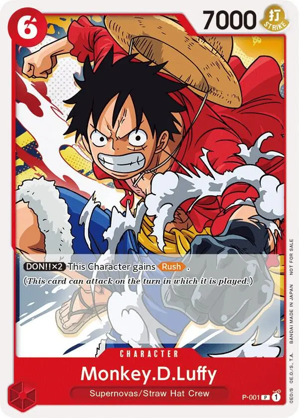 Monkey.D.Luffy (Super Pre-Release Participant), One Piece Promotion Cards P-001