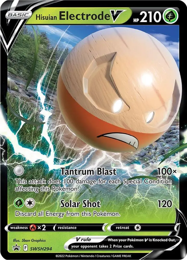 Hisuian Electrode V, SWSH Black Star Promos SWSH294/307