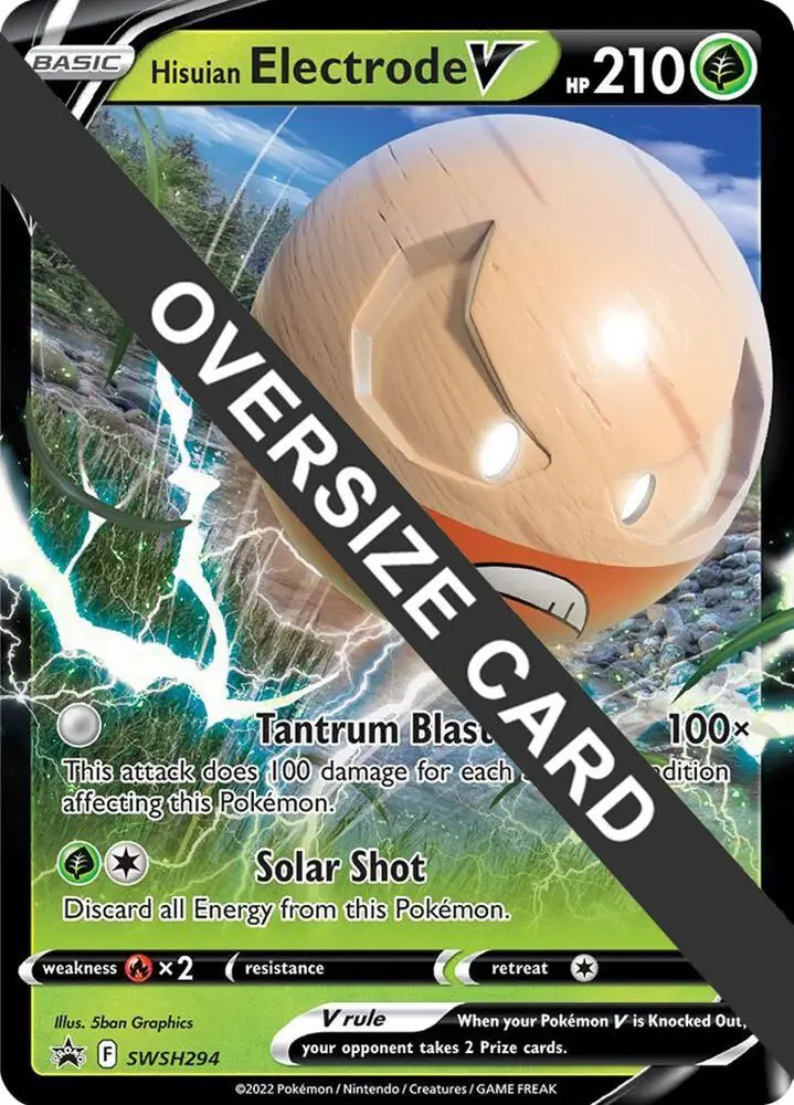 Hisuian Electrode V, Jumbo cards SWSH294
