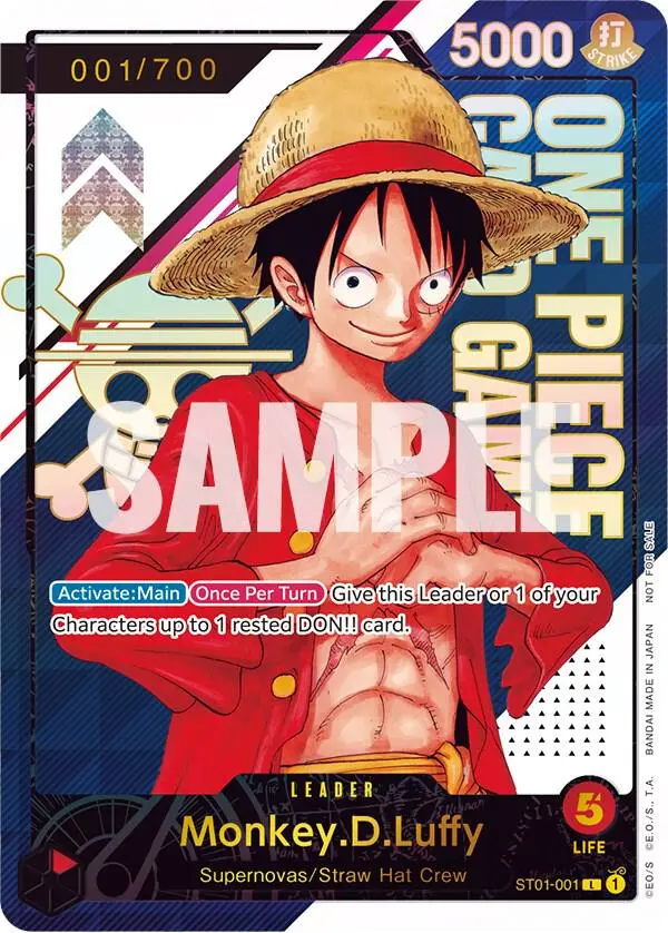 Monkey.D.Luffy (Serial Number), One Piece Promotion Cards ST01-001