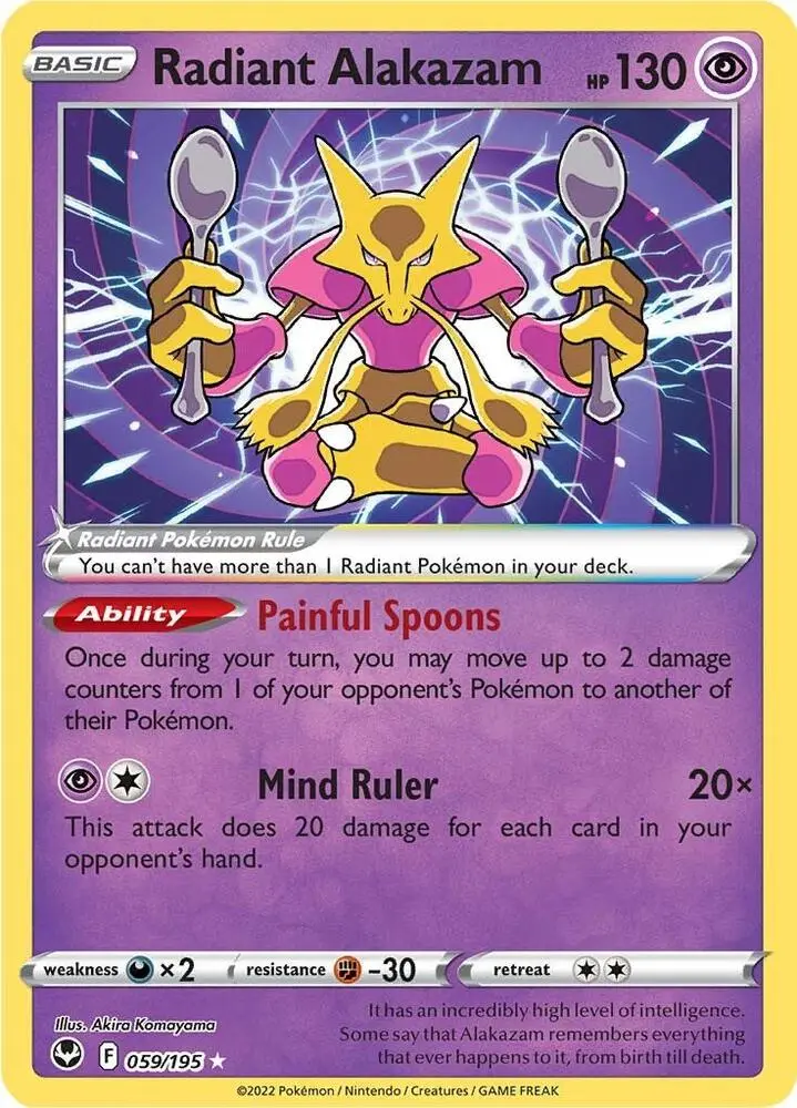 Radiant Alakazam, Silver Tempest 059/195