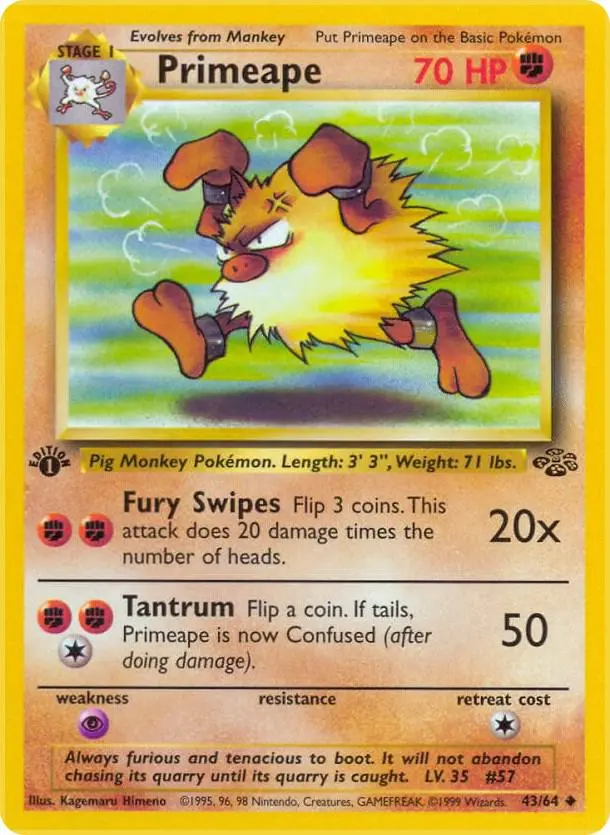 Primeape, Jungle 43/64
