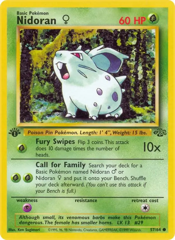 Nidoran♀, Jungle 57/64