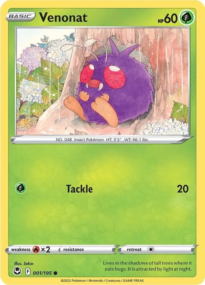 Venonat, Silver Tempest 001/195