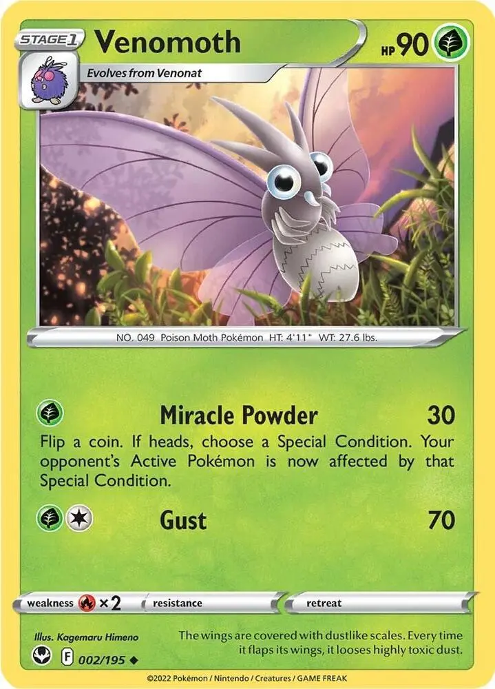 Venomoth, Silver Tempest 002/195