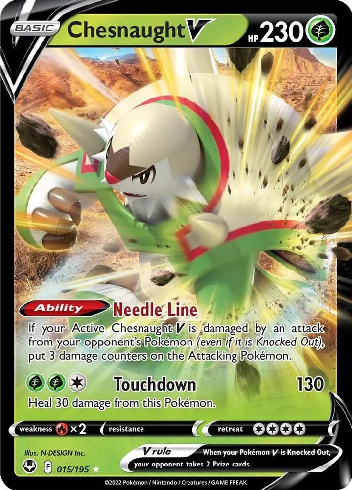 Chesnaught V, Silver Tempest 015/195