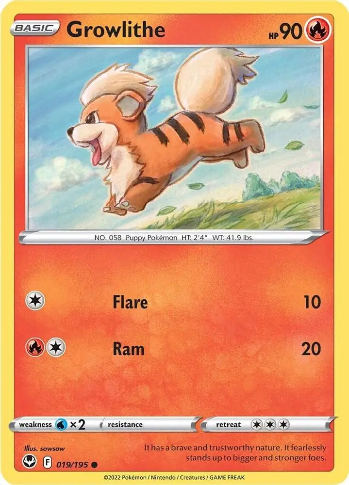 Growlithe, Silver Tempest 019/195