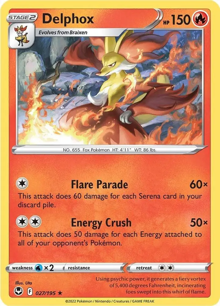 Delphox, Silver Tempest 027/195