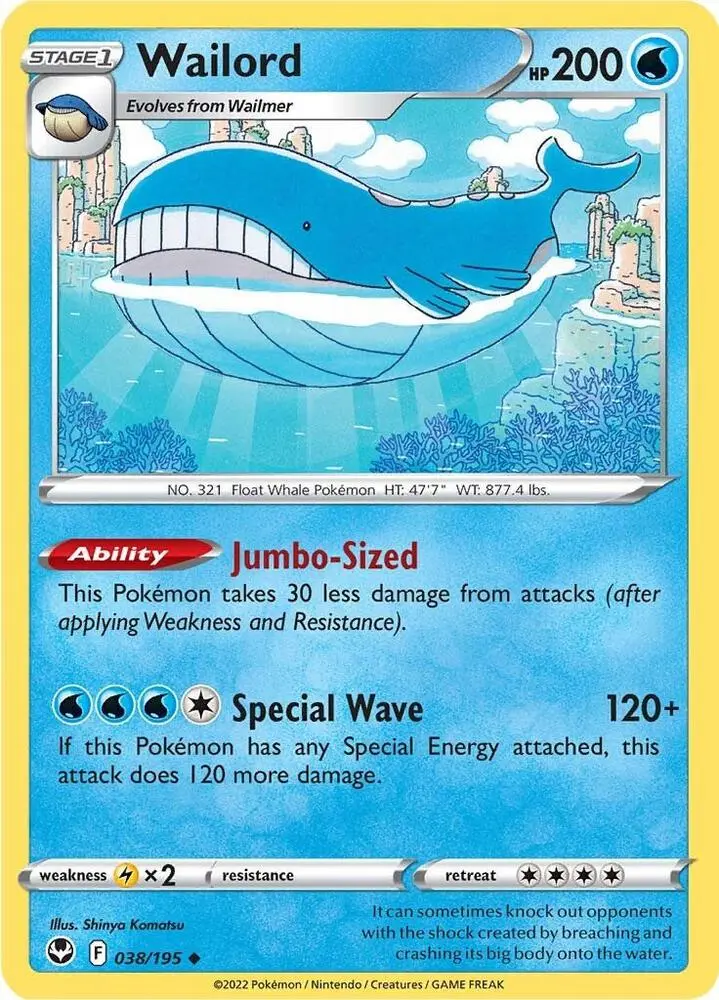 Wailord, Silver Tempest 038/195