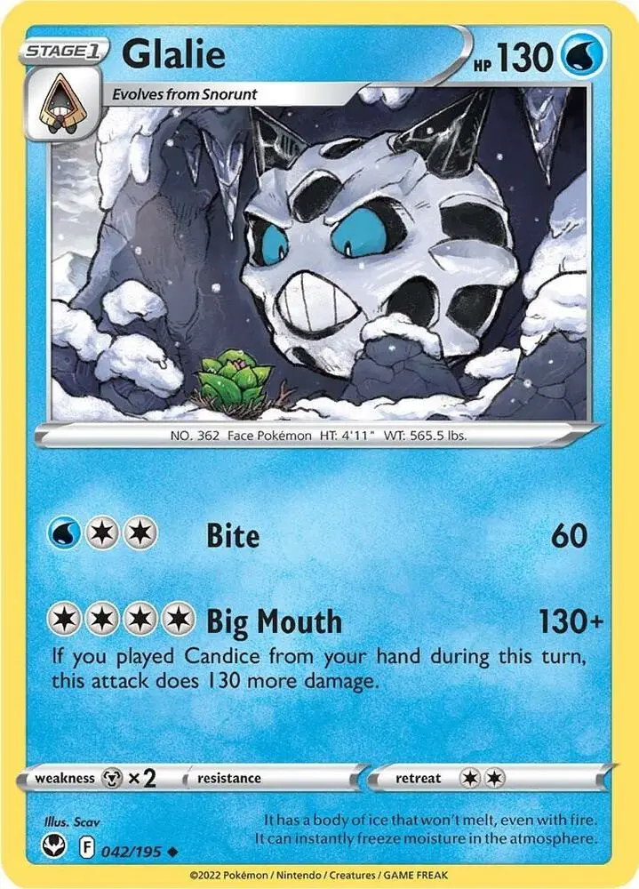 Glalie, Silver Tempest 042/195