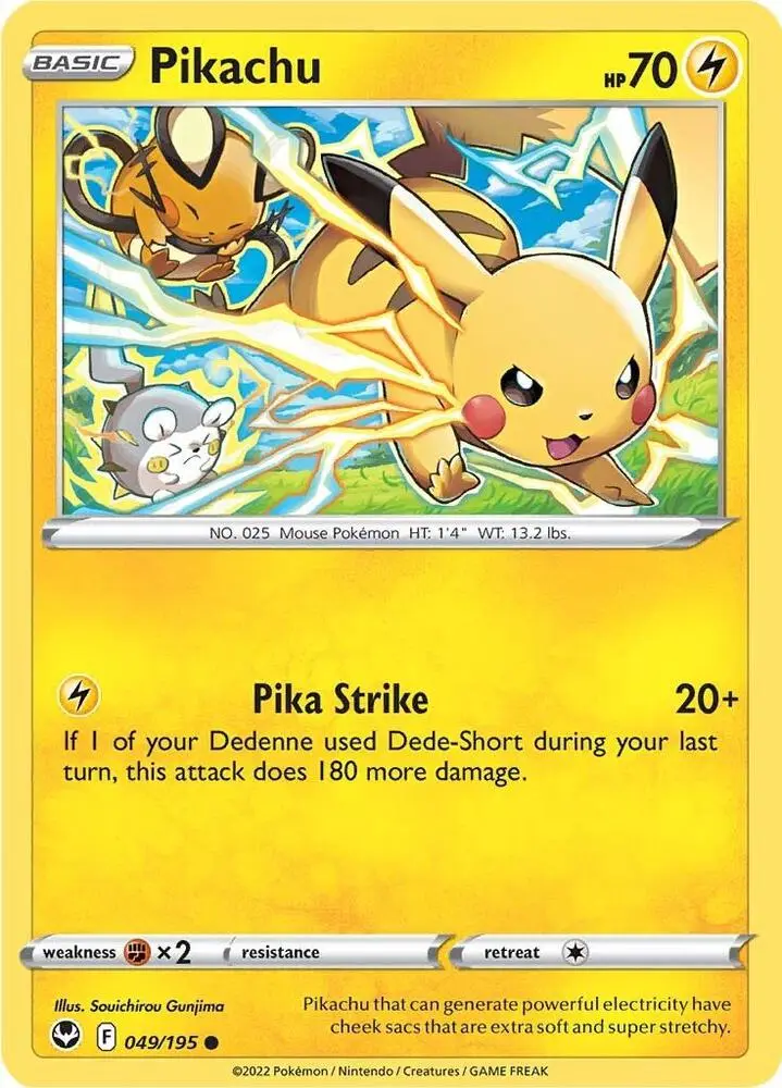 Pikachu, Silver Tempest 049/195