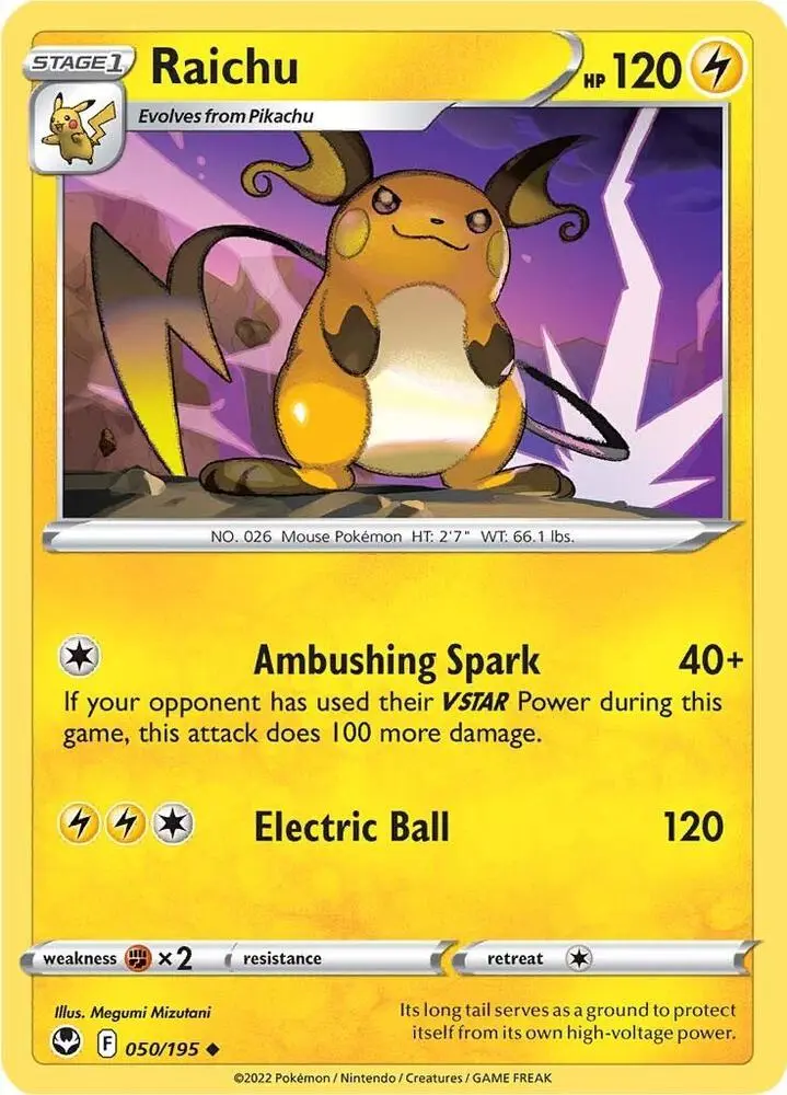 Raichu, Silver Tempest 050/195
