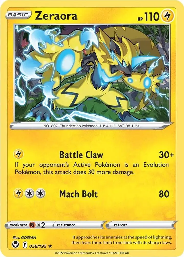 Zeraora, Silver Tempest 056/195