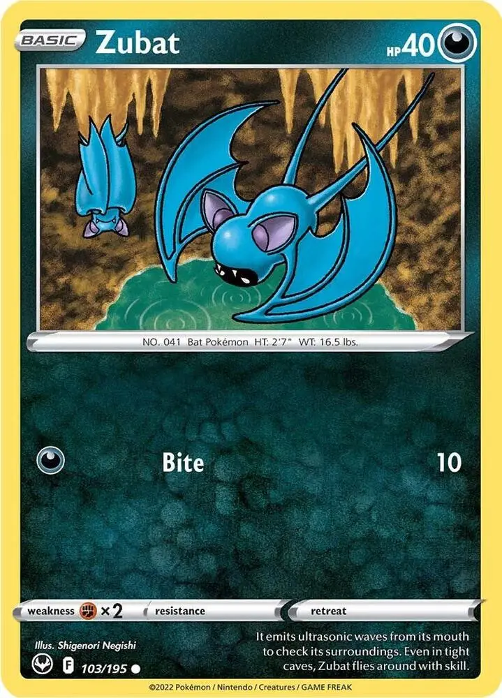 Zubat, Silver Tempest 103/195
