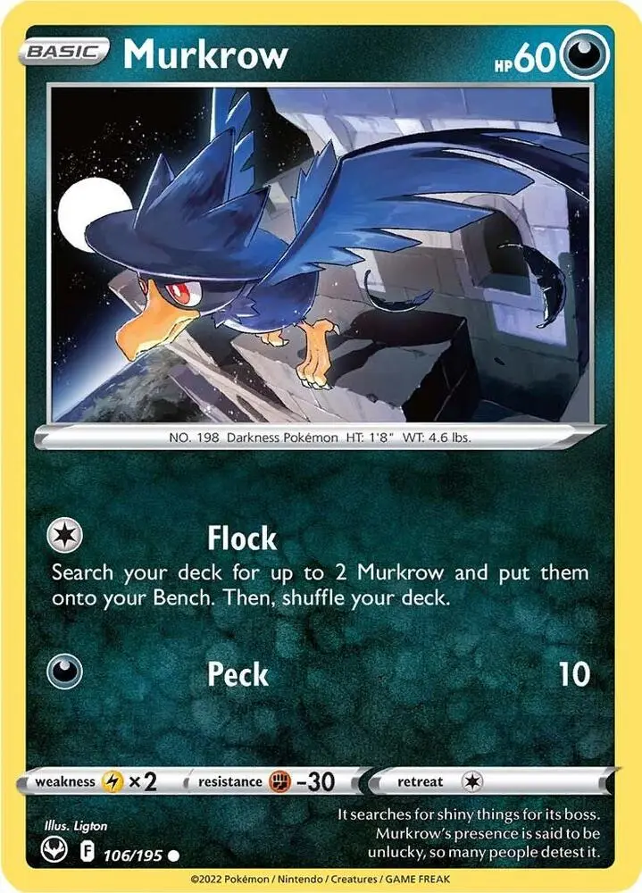 Murkrow, Silver Tempest 106/195