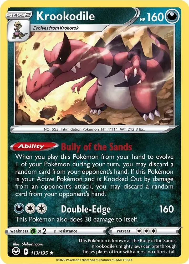 Krookodile, Silver Tempest 113/195