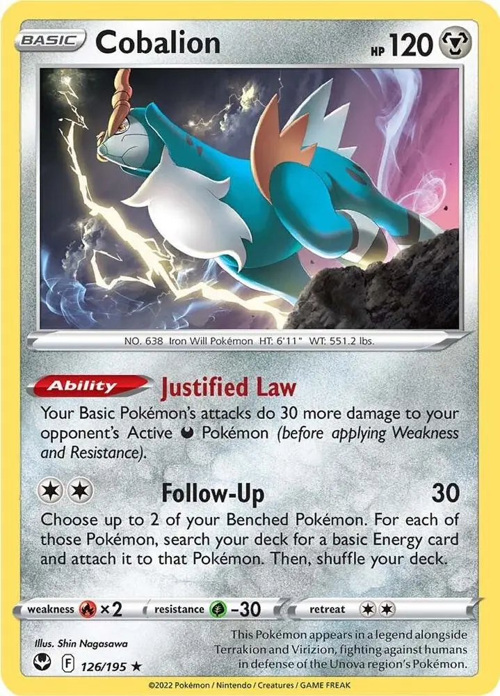 Cobalion, Silver Tempest 126/195