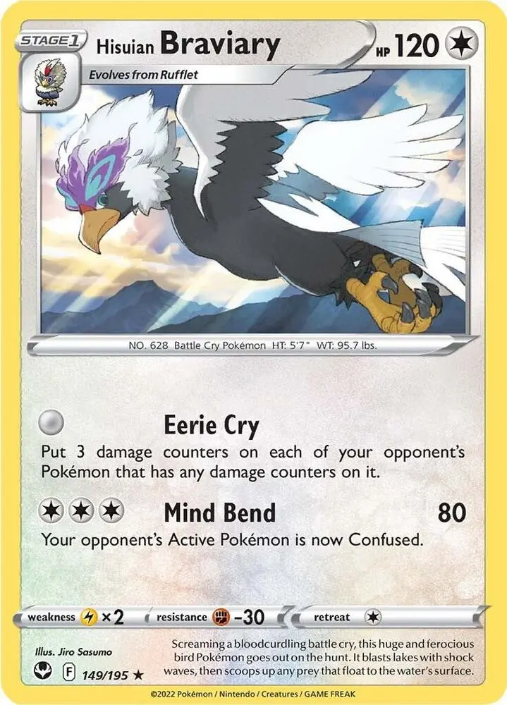 Hisuian Braviary, Silver Tempest 149/195