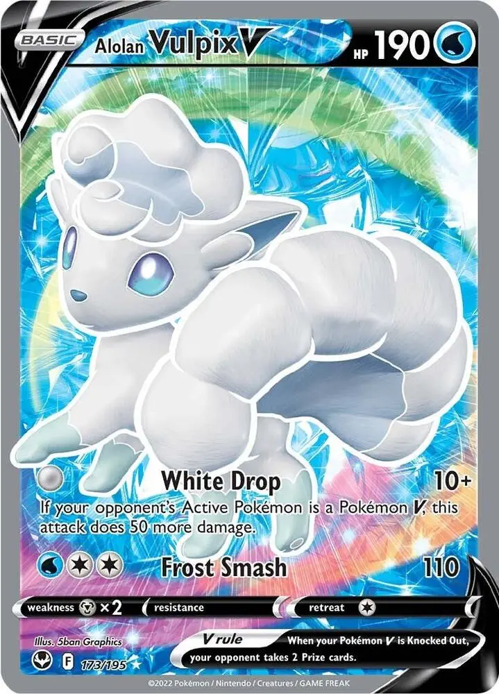 Alolan Vulpix V, Silver Tempest 173/195