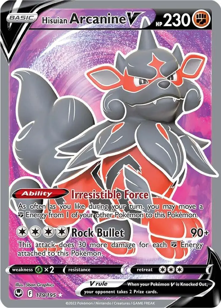 Hisuian Arcanine V, Silver Tempest 179/195