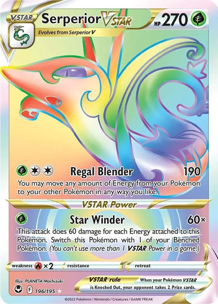 Serperior VSTAR, Silver Tempest 196/195