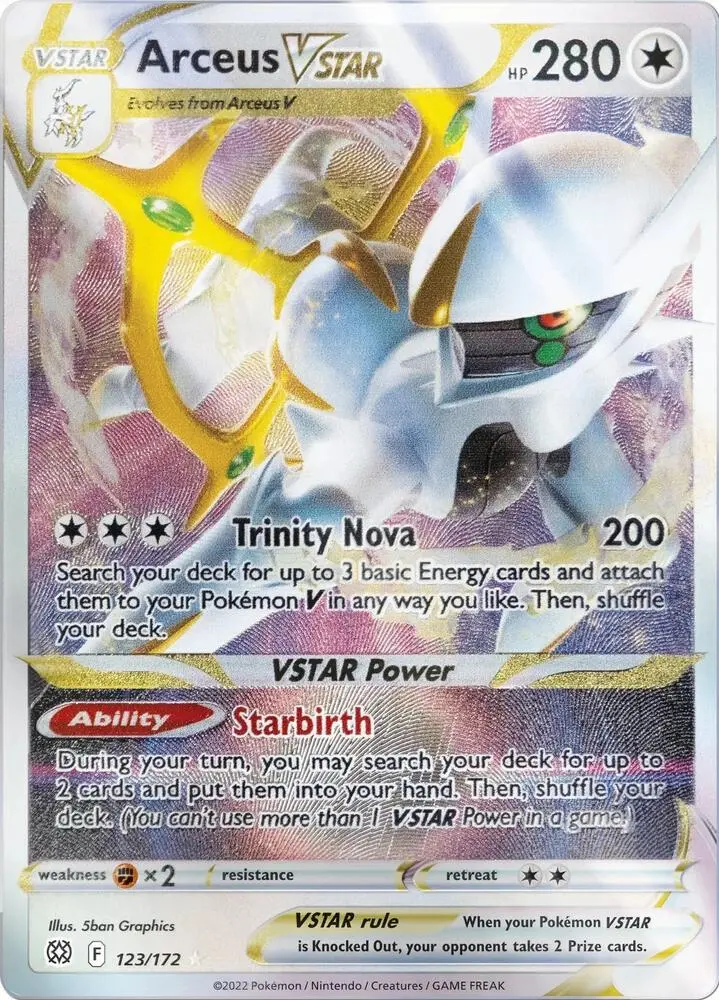 Arceus VSTAR, Miscellaneous Cards & Products 123/172