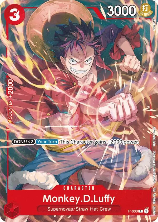 Monkey.D.Luffy (Tournament Pack Vol. 1), One Piece Promotion Cards P-006