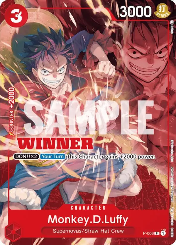 Monkey.D.Luffy (Winner Pack Vol. 1), One Piece Promotion Cards P-006