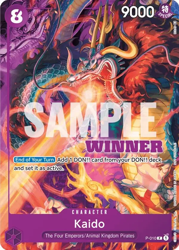 Kaido (Winner Pack Vol. 1), One Piece Promotion Cards P-010