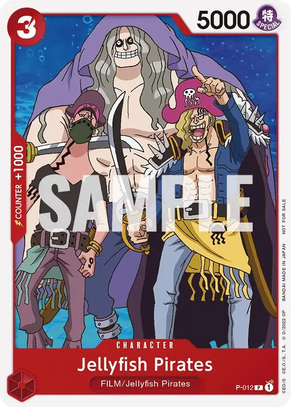 Jellyfish Pirates (One Piece Film Red), One Piece Promotion Cards P-012