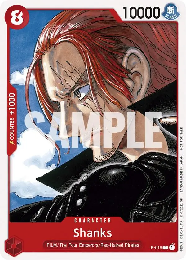 Shanks (One Piece Film Red), One Piece Promotion Cards P-016