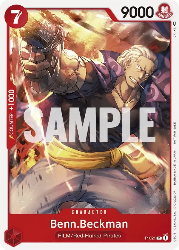 Benn.Beckman (One Piece Film Red), One Piece Promotion Cards P-021