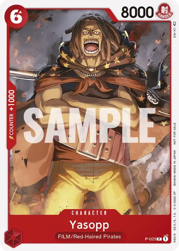 Yasopp (One Piece Film Red), One Piece Promotion Cards P-023