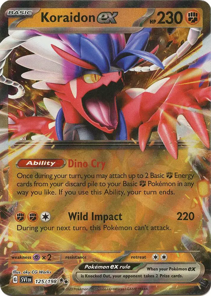 Koraidon ex, Scarlet & Violet 125/198