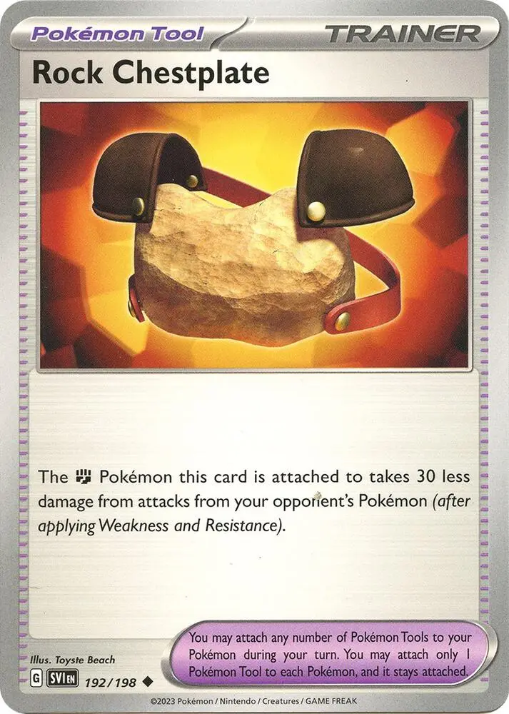 Rock Chestplate, Scarlet & Violet 192/198