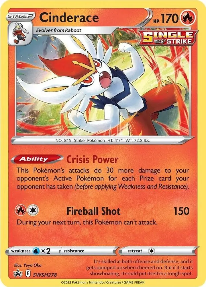 Cinderace, SWSH Black Star Promos SWSH278/307