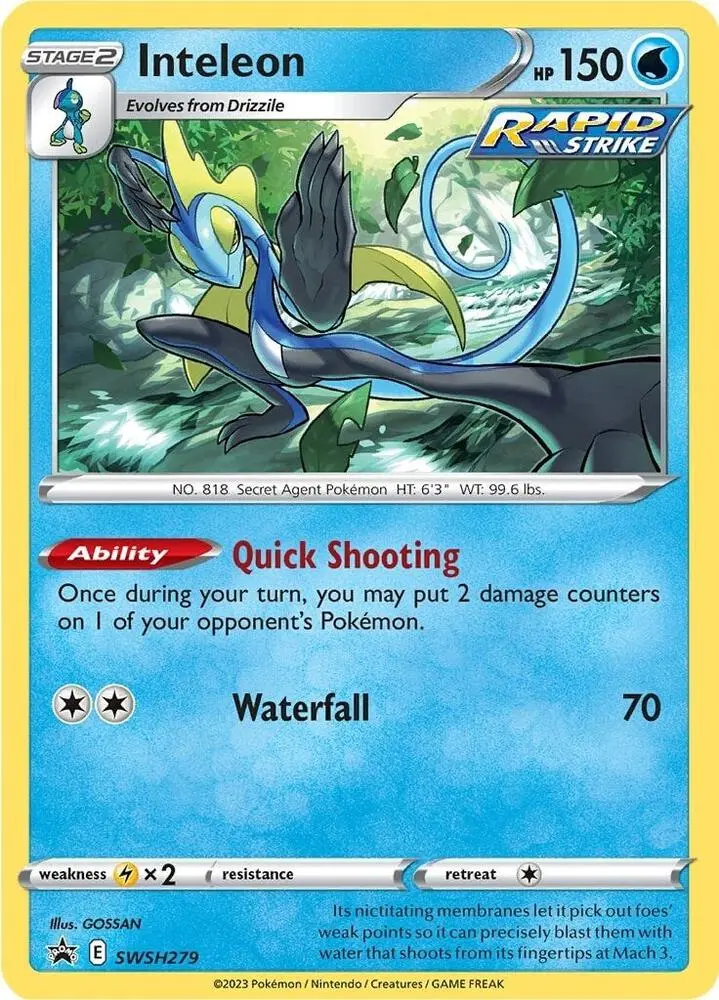 Inteleon, SWSH Black Star Promos SWSH279/307