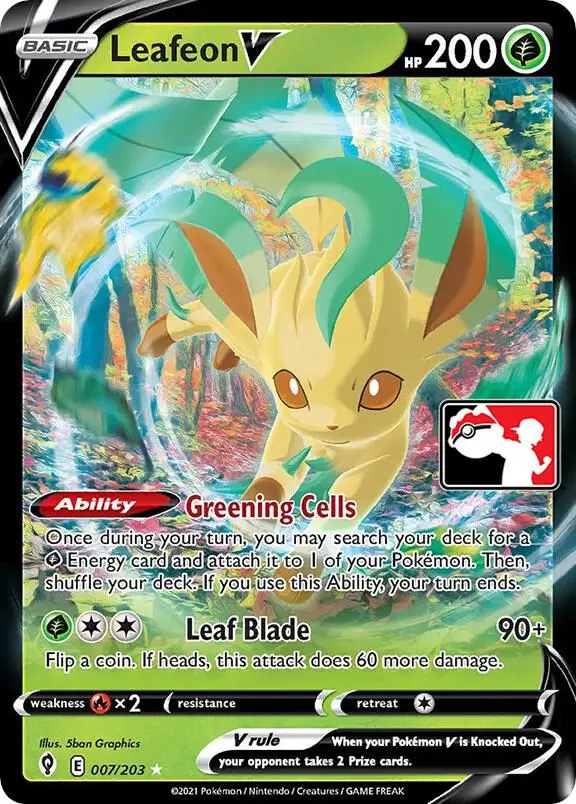 Leafeon V, Prize Pack Series Cards 007/203