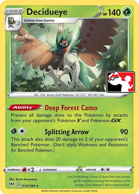 Decidueye, Prize Pack Series Cards 013/189