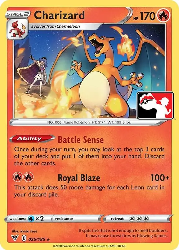 Charizard, Prize Pack Series Cards 025/185