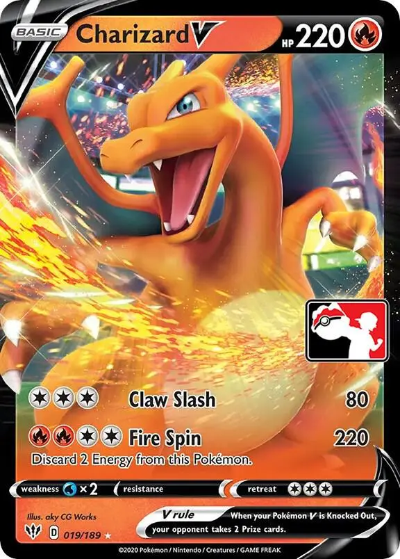 Charizard V, Prize Pack Series Cards 019/189