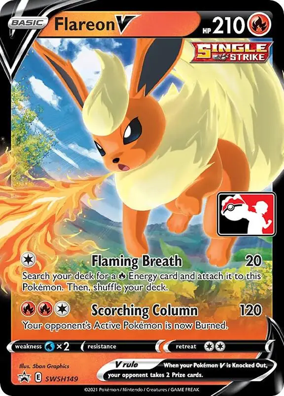 Flareon V, Prize Pack Series Cards SWSH149