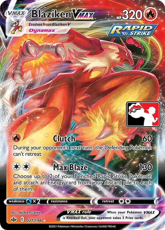 Blaziken VMAX, Prize Pack Series Cards 021/198