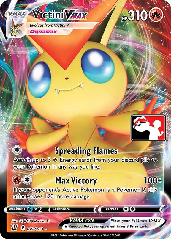Victini VMAX, Prize Pack Series Cards 022/163