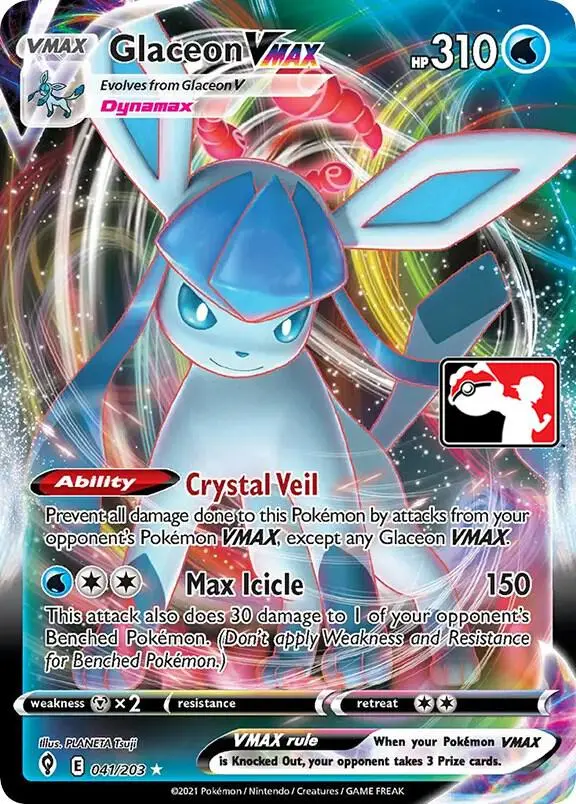 Glaceon VMAX, Prize Pack Series Cards 041/203
